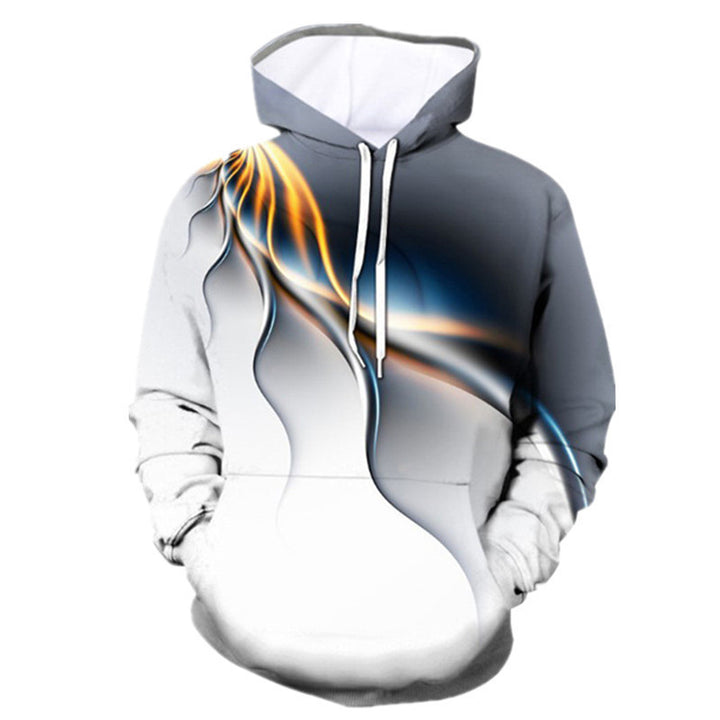 Color Lightning Peripheral Series 3D Digital Printing Sweater