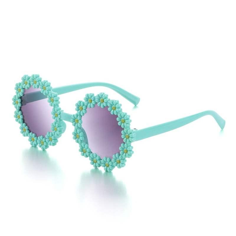 Kids Round Daisy Flower Sunglasses