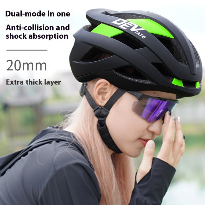 Bicycle Helmet Full Boud Edage Belt Fly Net Unisex Breathable Integrated Mountain Bike Riding Head