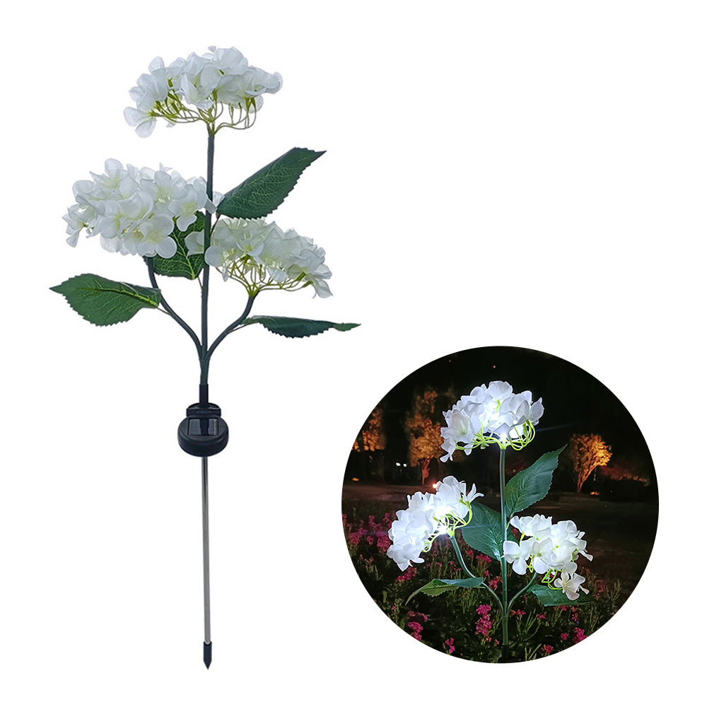 Hydrangea Rose Solar LED Garden Lights