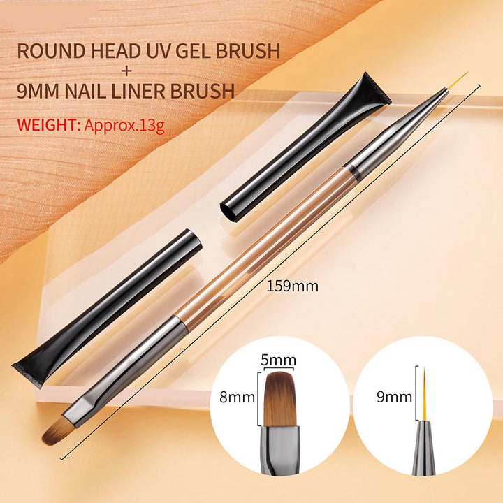 Double Head Nail Art Brush