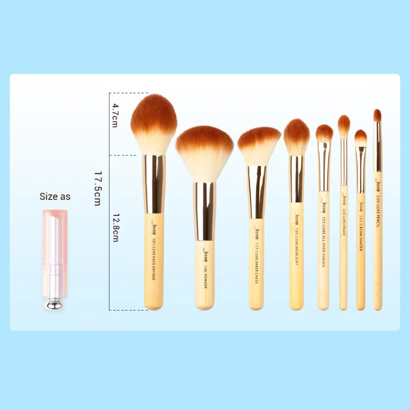 25pcs Synthetic Hair Brushes for Foundation, Eyeshadow, and Contouring