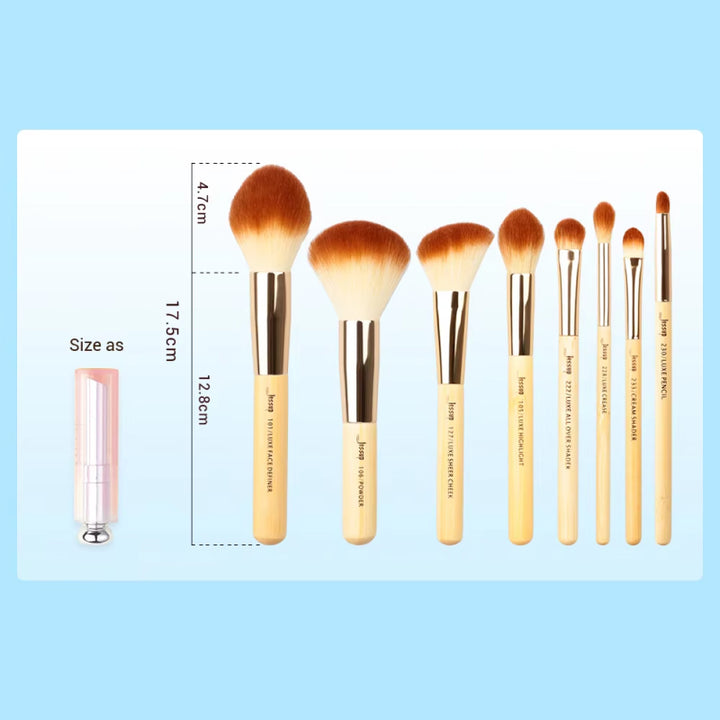 25pcs Synthetic Hair Brushes for Foundation, Eyeshadow, and Contouring