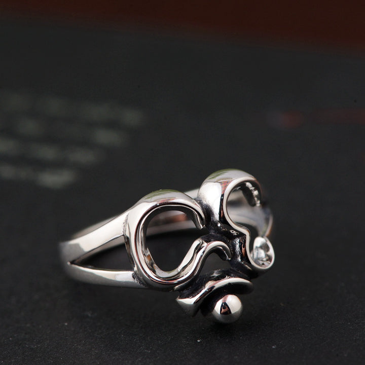 S925 Silver Vintage Craft Fashion Ring