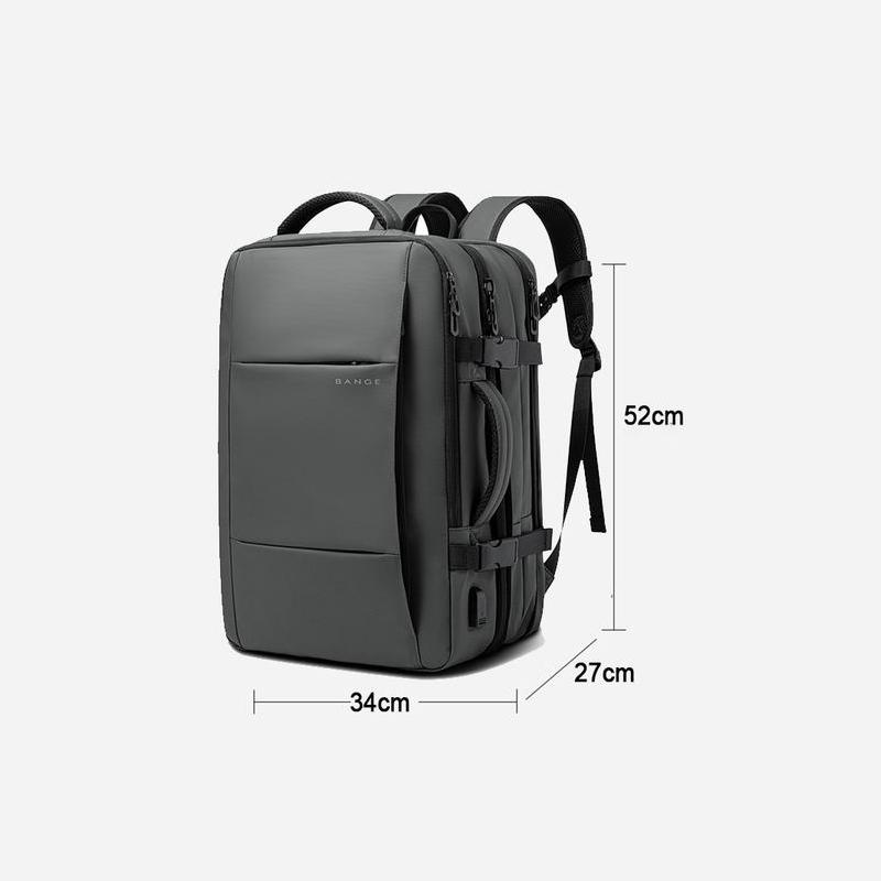 Expandable USB Travel Backpack for Men