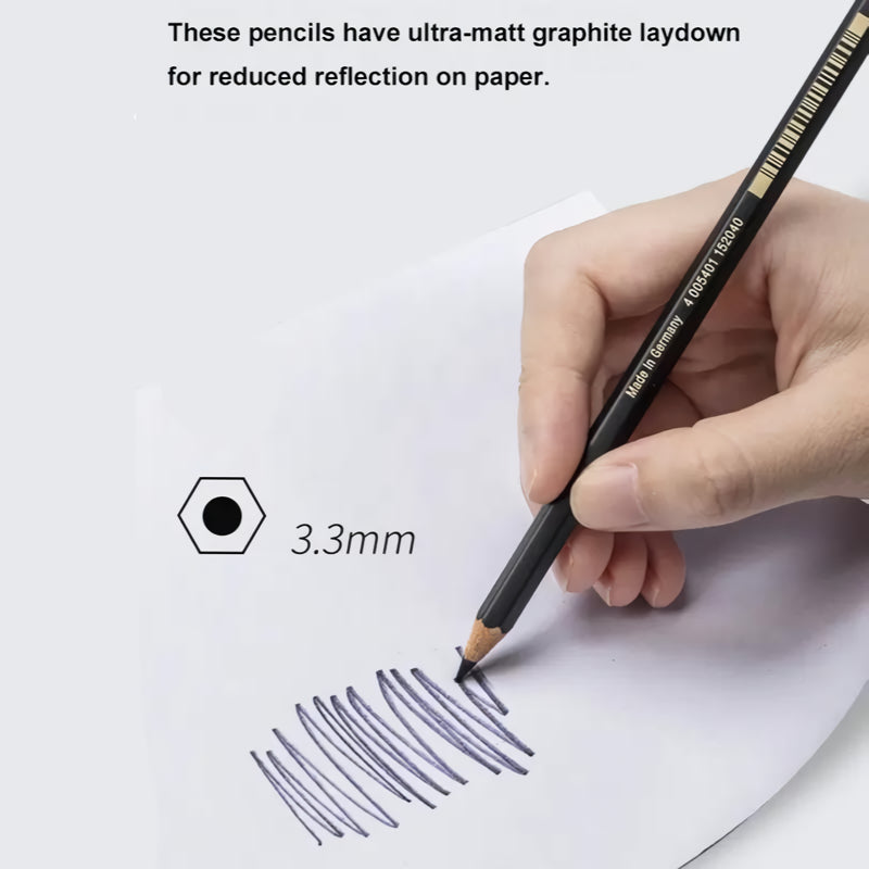 8-Piece Graphite Pencil Set for Artists