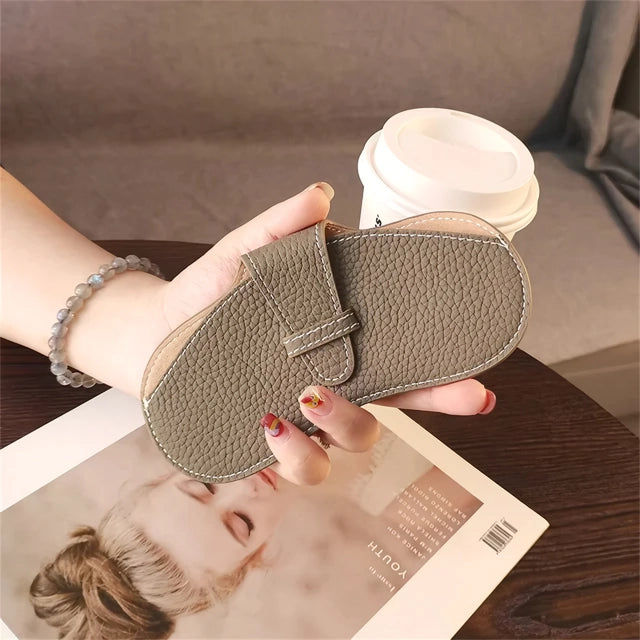 Stylish Women's Leather Glasses Case