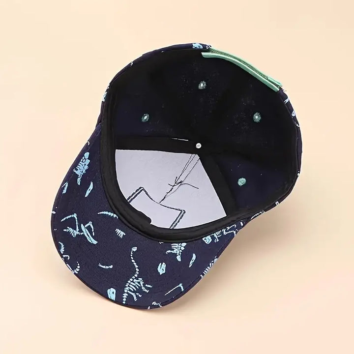 Adjustable Dinosaur Printed Kids' Baseball Cap