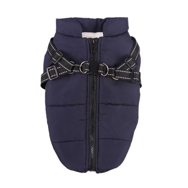 Dog Clothes Waterproof Pet Coat With Harness