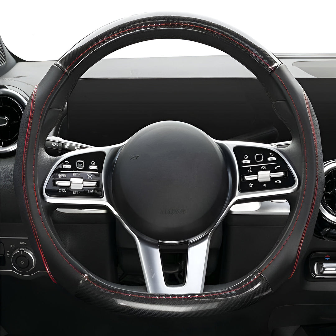 Flat Bottom D-Shape Car Steering Wheel Cover