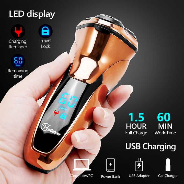 Powerful Cordless Electric Shaver for Men