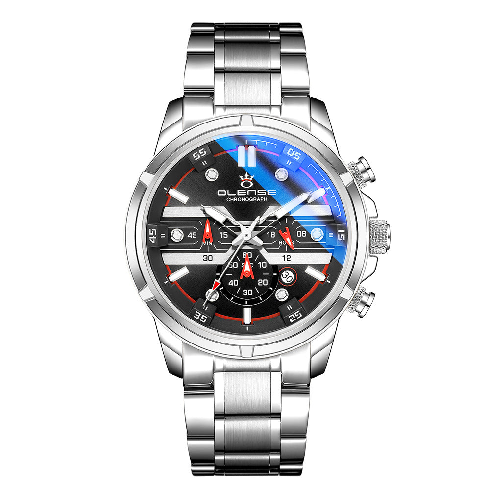 Blue Light Waterproof Watch Men's Sports Multifunction