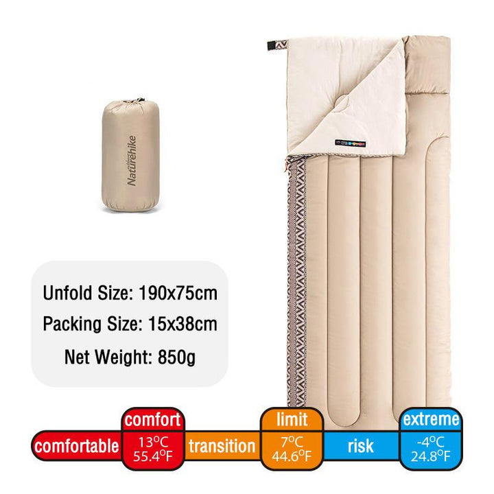 Ultralight Cotton Sleeping Bag for Outdoor Camping and Hiking