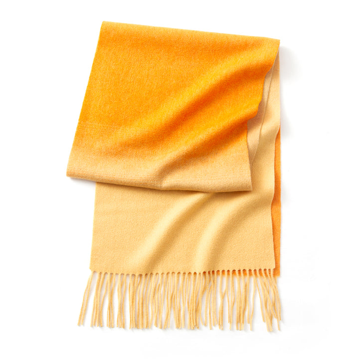 Luxurious Cashmere Scarf with Tassels - Versatile Wrap and Shawl