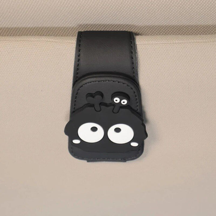 Universal Cartoon Car Visor Sunglasses Case & Clip