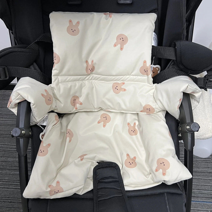 Portable Baby Dining Chair Cushion with Non-Slip Design and Animal Motifs