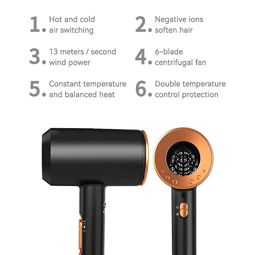 High-Speed Negative Ion Hair Dryer with Diffuser