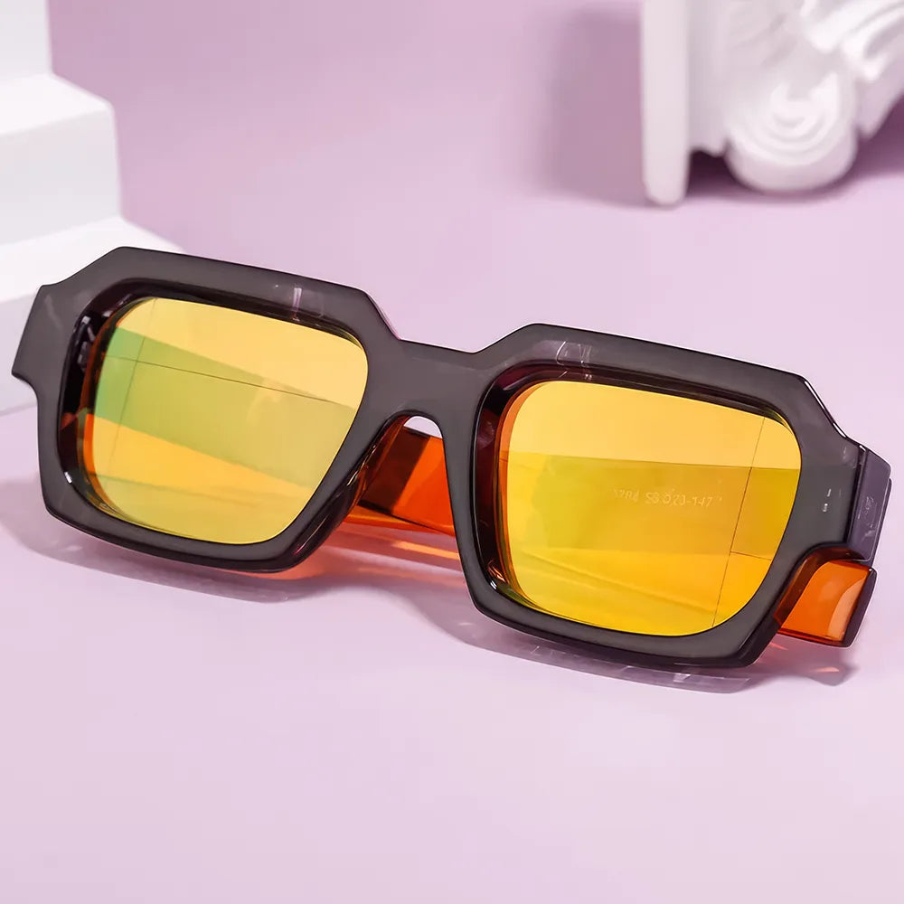 Stylish Retro Rectangle Sunglasses