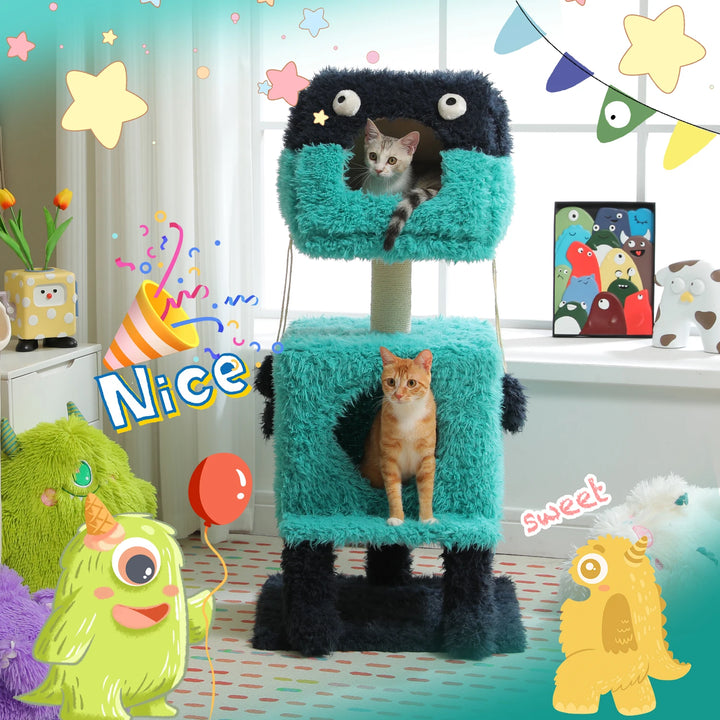 Monster-Themed Cat Tree Tower