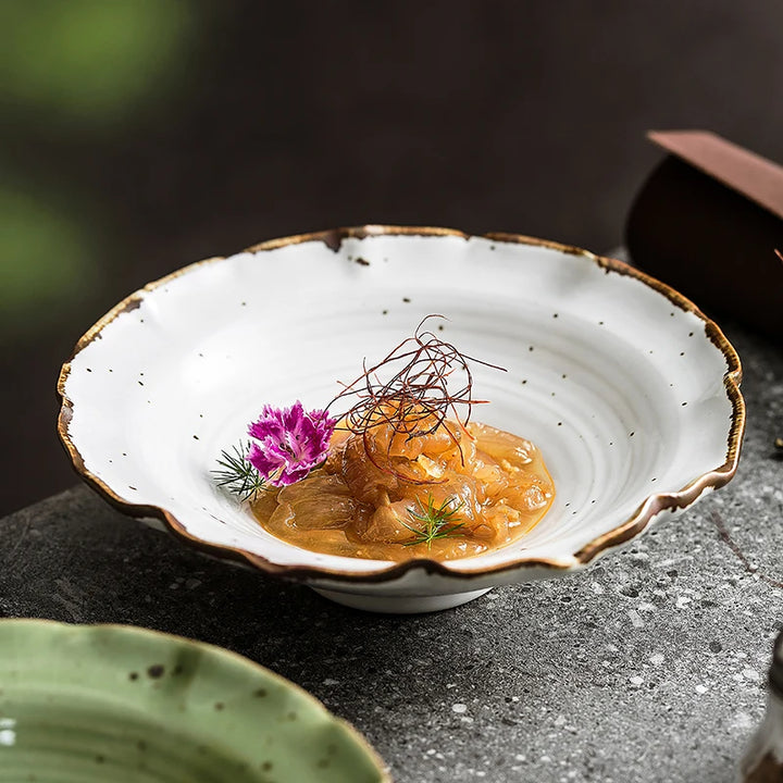 Elegant Ceramic Flower Bowl