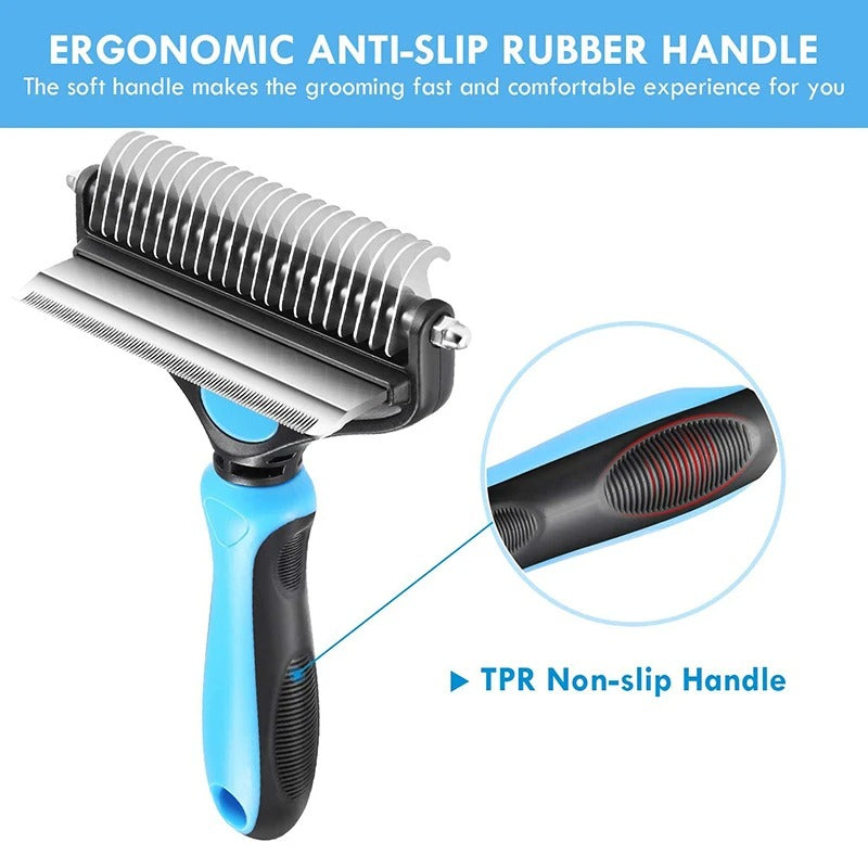 Professional 2-in-1 Dog Grooming Brush