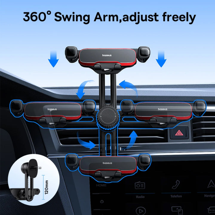 Auto Clamping Gravity Car Phone Holder