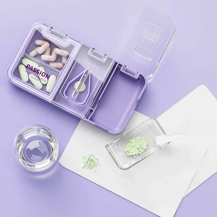 Pill Cutter with Storage & Grinder