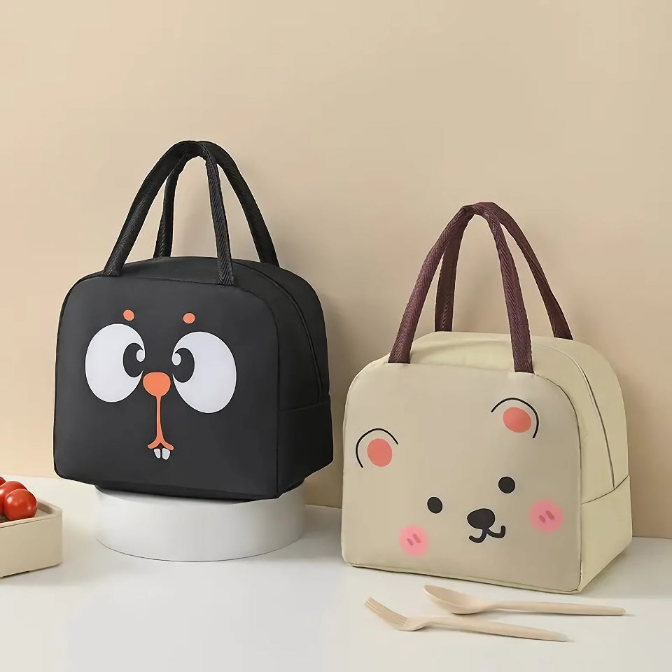 Cartoon Animal Thermal Lunch Bag for Kids