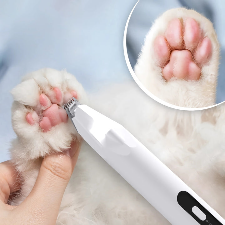 Professional Pet Hair Trimmer - Electric Grooming Clippers for Dogs & Cats, 2-Speed, LED Light