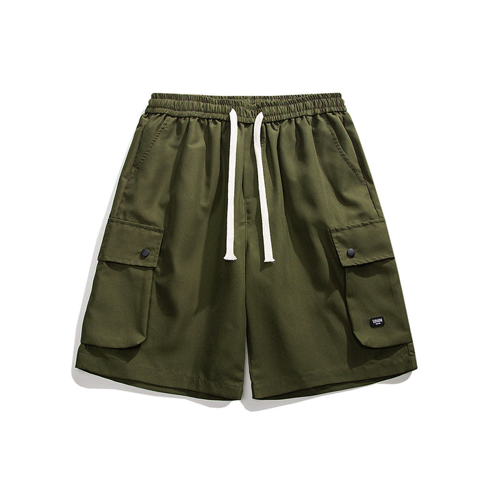 Summer Thin Quick-drying Multi-pocket Solid Color Workwear Shorts