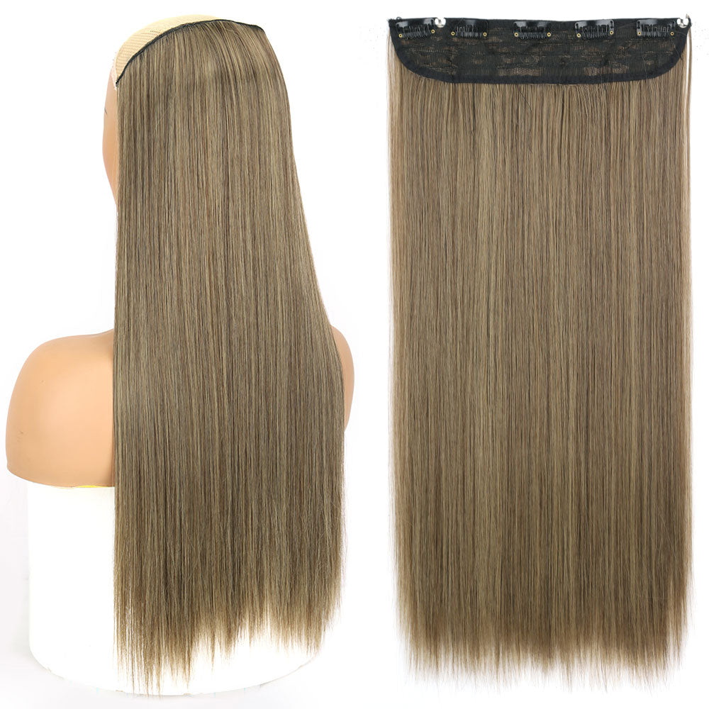 Synthetic Long Straight Hair Clips-in Extensions