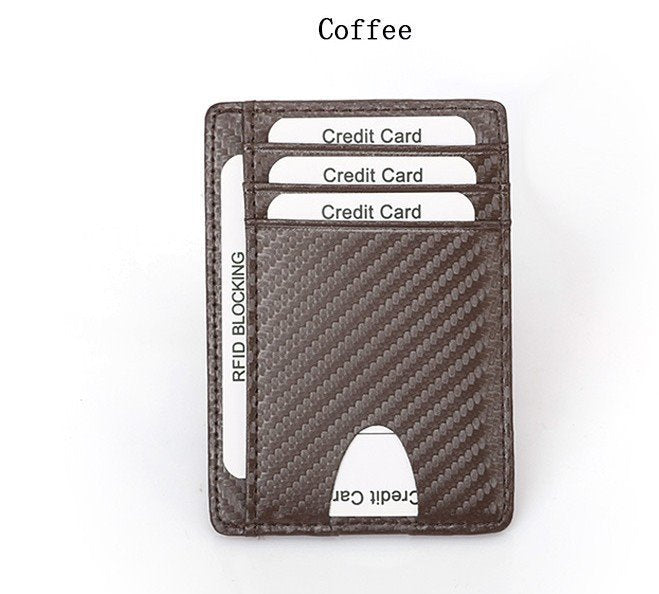 Wallets Black Business Card Holder For Men Simple Purse Bag