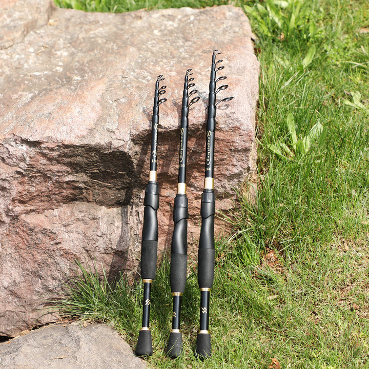 Ultralight Telescopic Spinning Fishing Rod - Carbon Fiber