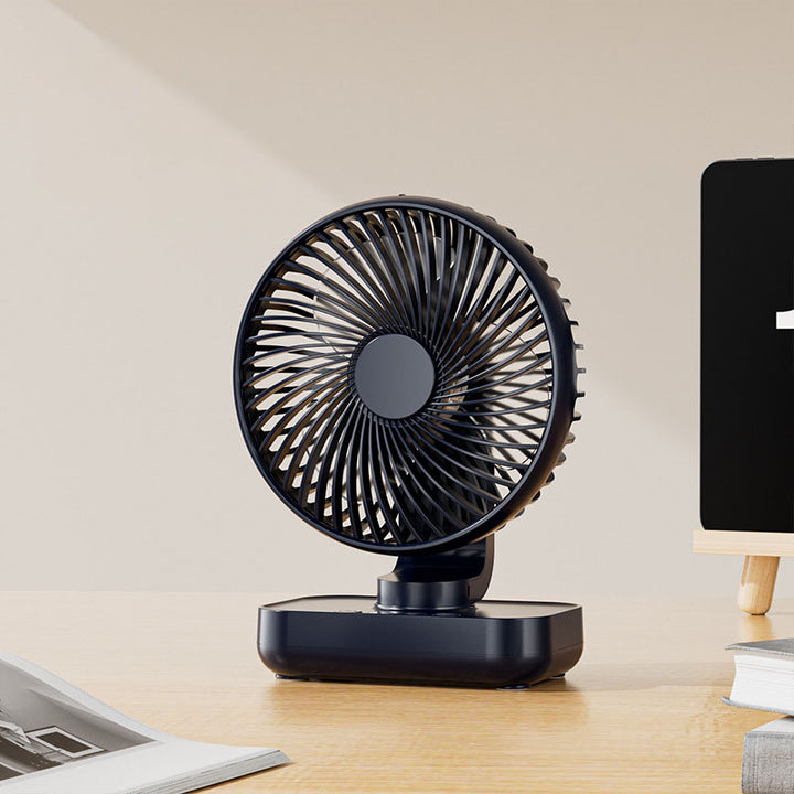 Portable Rechargeable USB Desk Fan with 4 Speeds