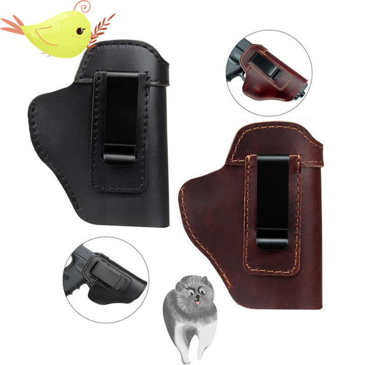 Hidden leather small holster