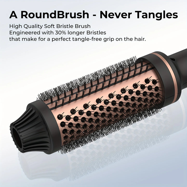 3-in-1 Ionic Hair Curler, Straightener, and Heated Styling Brush