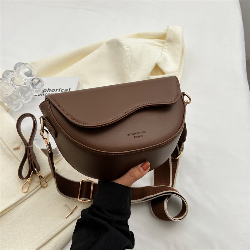 Women's Vintage Leather Chain Shoulder Crossbody Bag