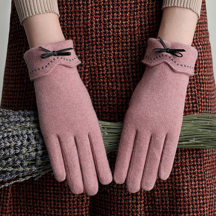 Driving touch screen wool cashmere gloves