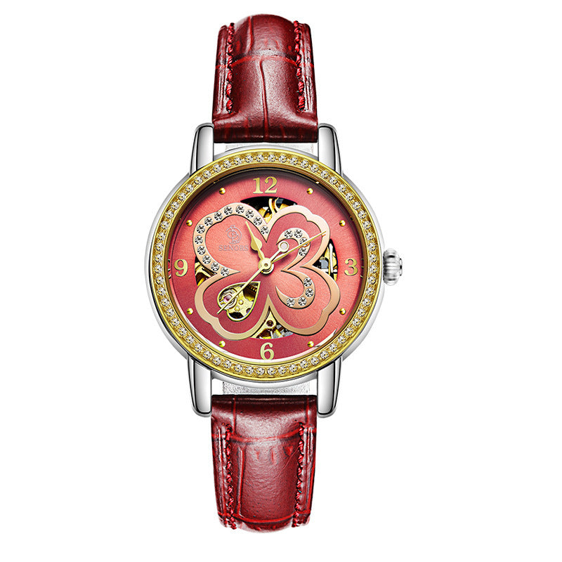 Ladies Luminous Waterproof Belt Watch