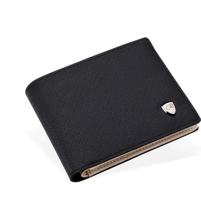 student youth short cross pattern Korean fashion multi-card position wallet new men's wallet purse