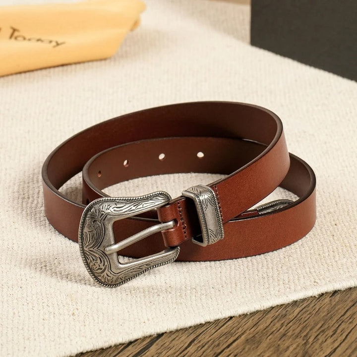 Elegant Genuine Leather Women’s Belt