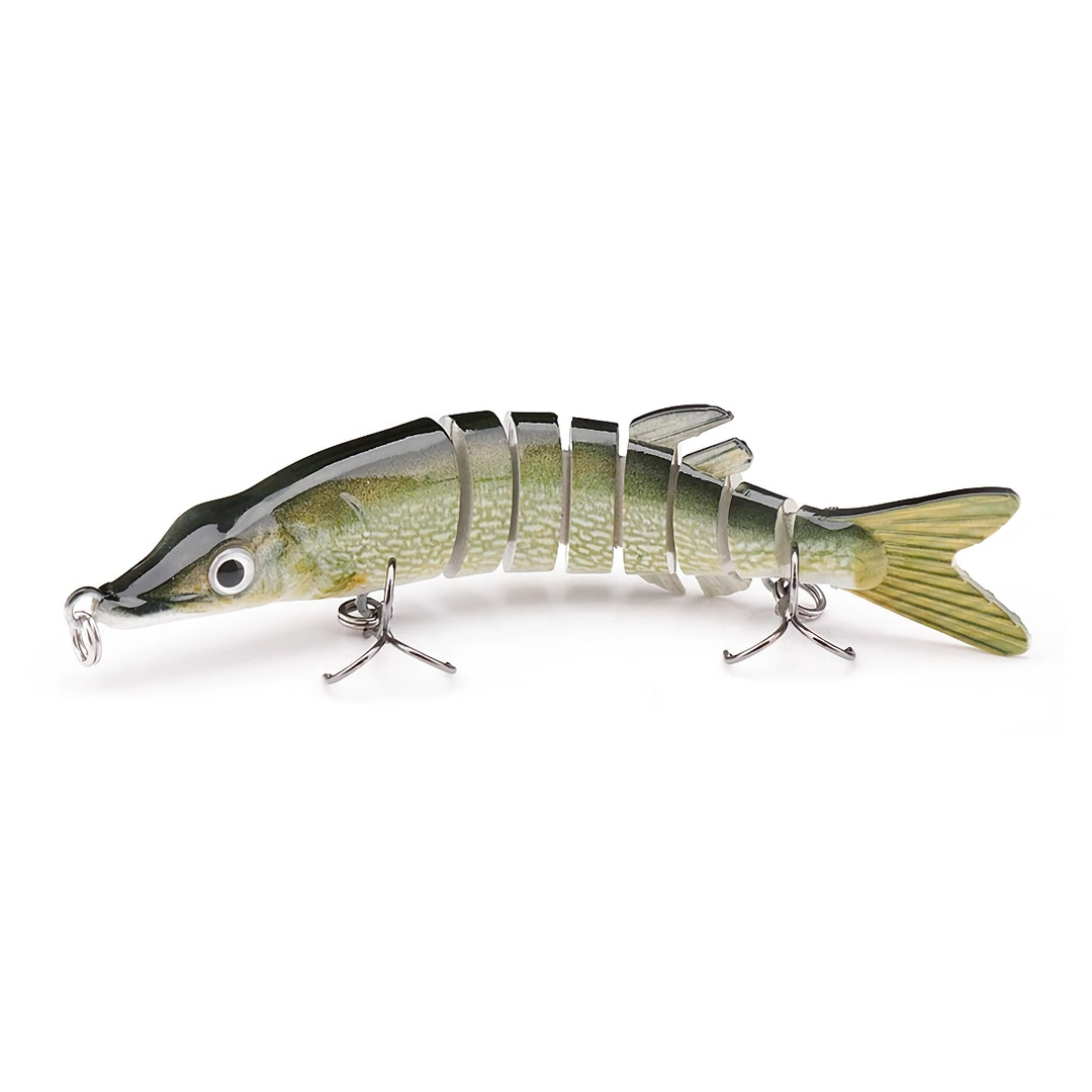 10cm 8.7g Mini Pike Crankbait Fishing Lure - Slow Sinking Artificial Swimbait for Pike, Bass, and More