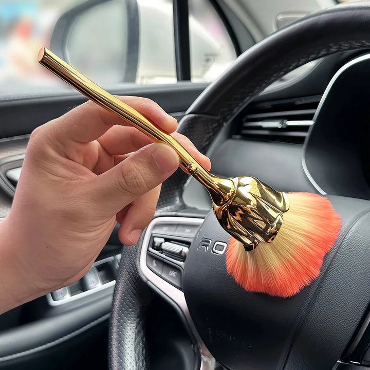 Universal Car Detailing Brush with Soft Bristles