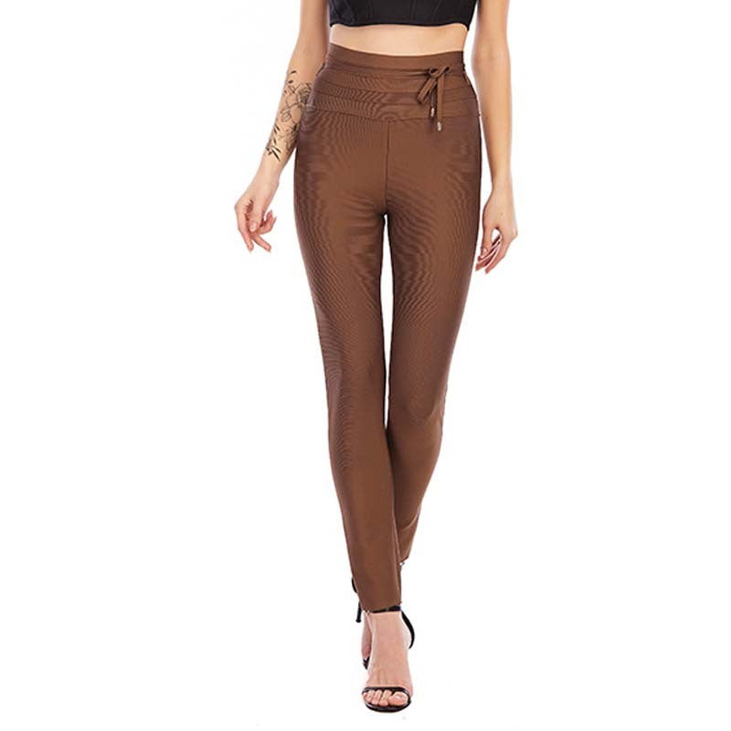 Fashion High-Waisted Slim-Fitting Cropped Pants