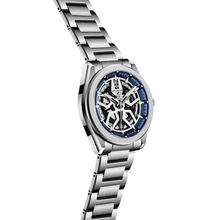 BEN NEVIS Skeleton Mechanical Watch Steel Band Watch