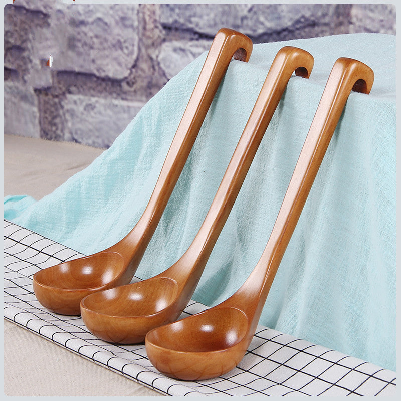 Creative Wooden Spoon Unpainted Wooden Spoon Large Spoon