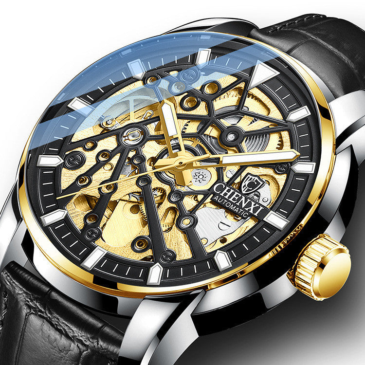 Hollow Automatic Mechanical Watch Men's Waterproof Luminous Mechanical Watch