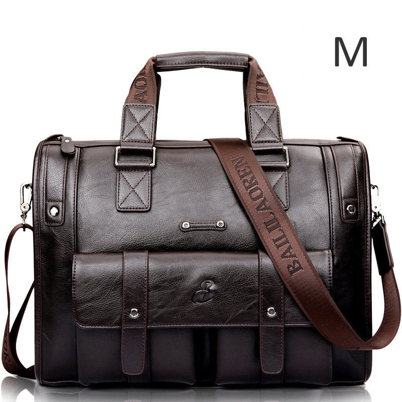 Horizontal Large-capacity Short-distance Business Trip One-shoulder Diagonal Bag Men's Bag