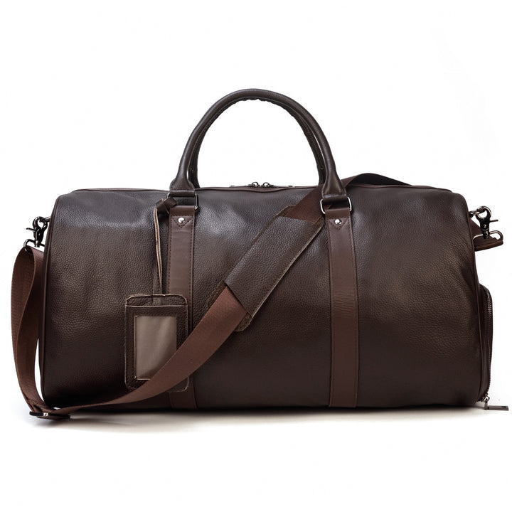 Large Capacity Leather Business Travel Bag Handheld