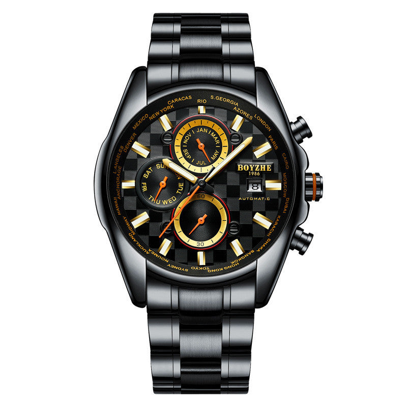 Luminous Waterproof Business Men's Mechanical Watch